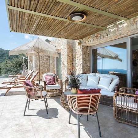 Summerwine Luxury Villa Sea View Private Pool Spartylas Eksteriør billede