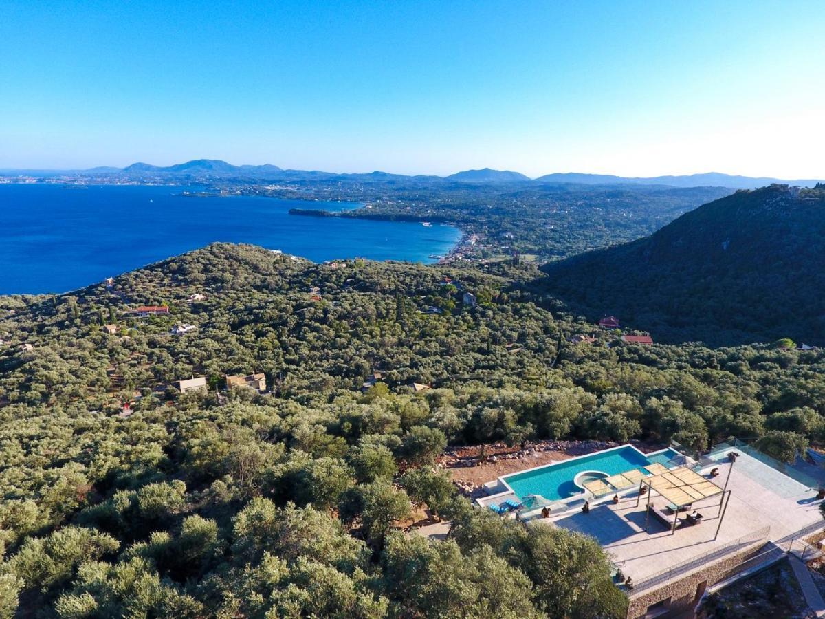 Summerwine Luxury Villa Sea View Private Pool Spartylas Eksteriør billede
