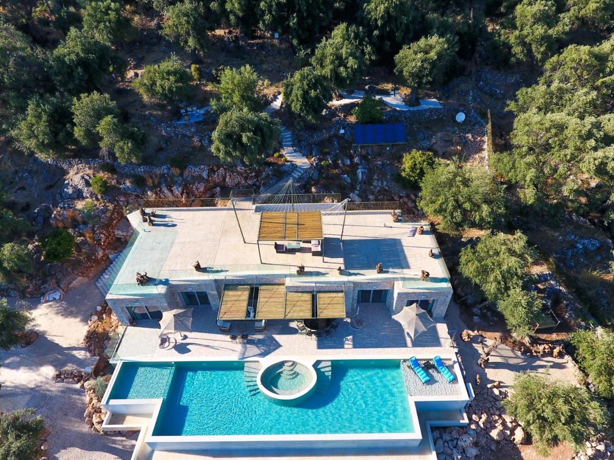 Summerwine Luxury Villa Sea View Private Pool Spartylas Eksteriør billede