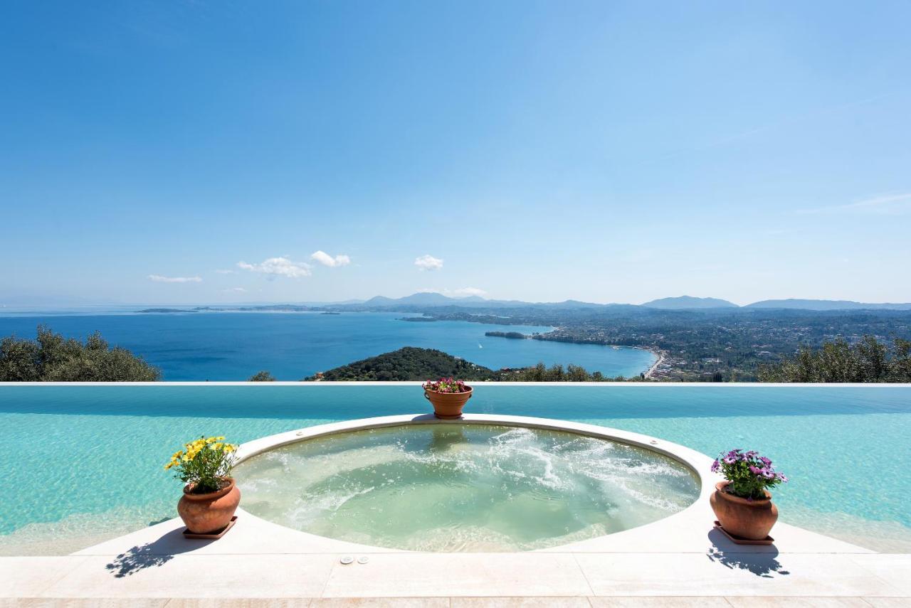 Summerwine Luxury Villa Sea View Private Pool Spartylas Eksteriør billede