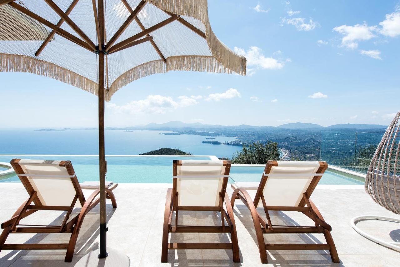 Summerwine Luxury Villa Sea View Private Pool Spartylas Eksteriør billede
