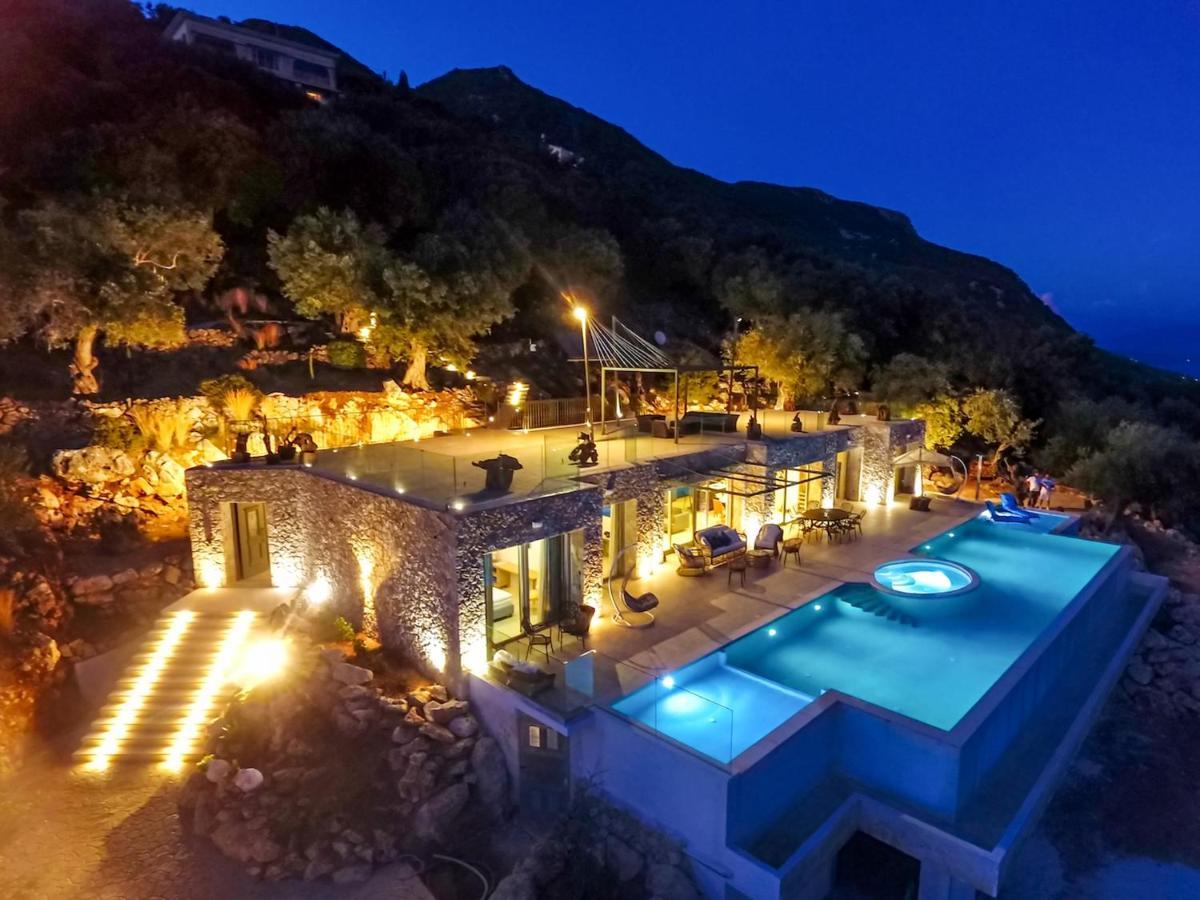 Summerwine Luxury Villa Sea View Private Pool Spartylas Eksteriør billede