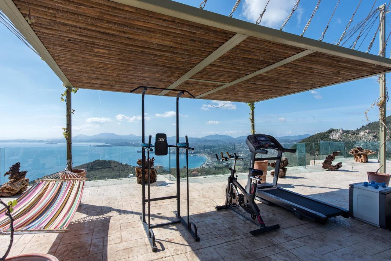 Summerwine Luxury Villa Sea View Private Pool Spartylas Eksteriør billede