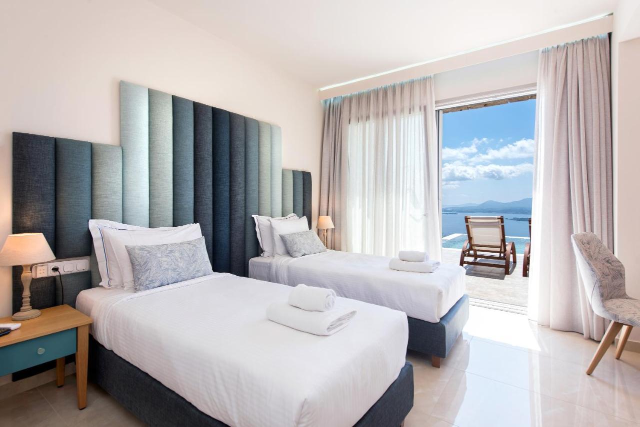 Summerwine Luxury Villa Sea View Private Pool Spartylas Eksteriør billede